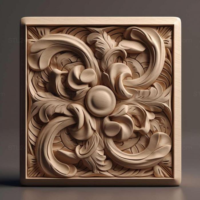 Patterns and decorations (stl simple 4, PATTERN_1900) 3D models for cnc